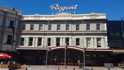 Regent Theatre exterior 01, Dunedin, 2021