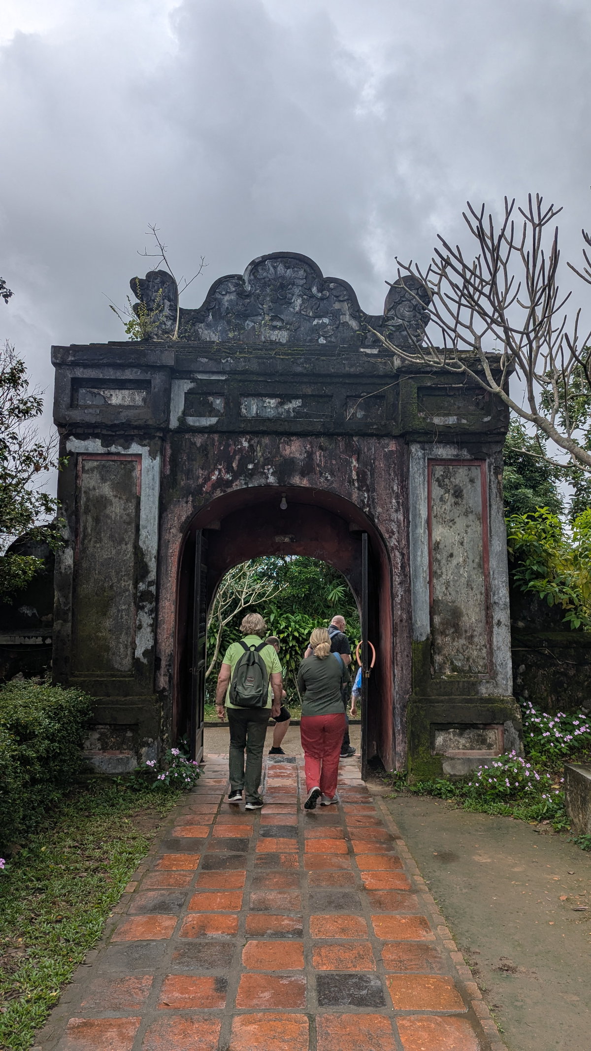 Exit gate of Thiên Mụ Pagoda, Hue, Vietnam, 2025