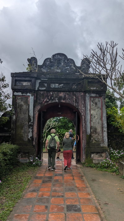 Exit gate of Thiên Mụ Pagoda, Hue, 2025