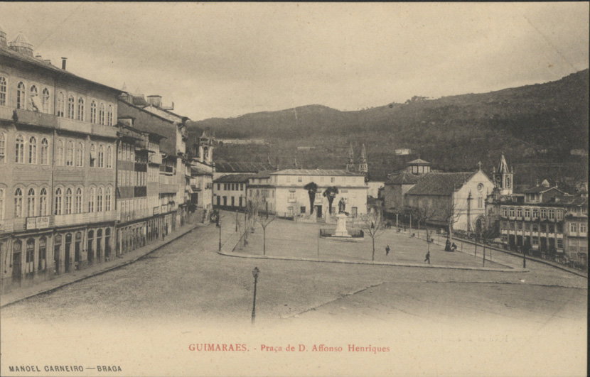 EU: Guimaraes, praça de D. Affonso Henriques (1900), Guimarães, Portugal, 1900