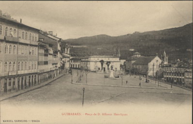 EU: Guimaraes, praça de D. Affonso Henriques (1900), Guimarães, 1900