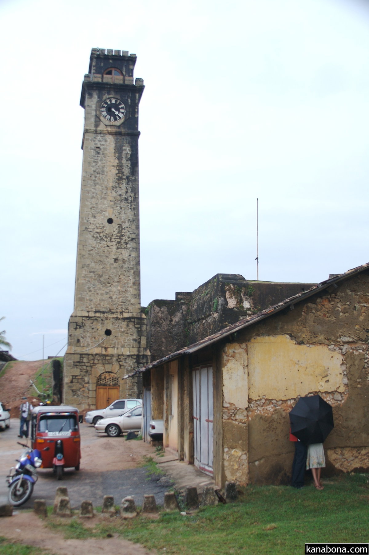 Galle Fort clock tower & lovers, Galle, Sri Lanka, 2008