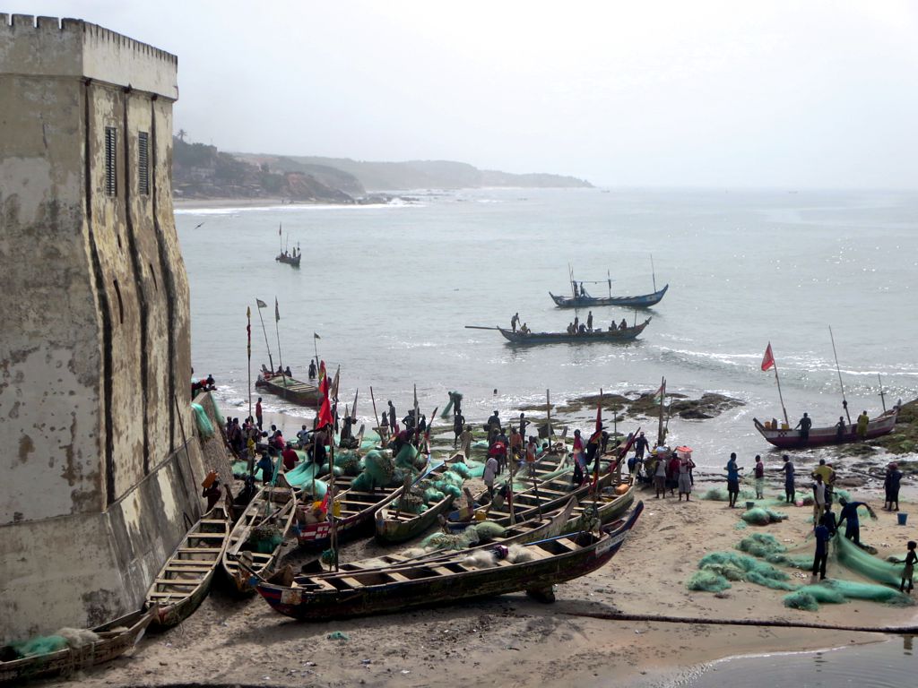 Gulf of Guinea Fishing Boats, Cape Coast, Ghana, 2015