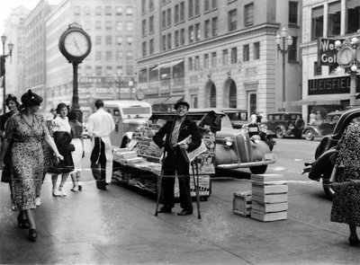 Seattle - Newsstand at 5th & Pike, Seattle, 1938