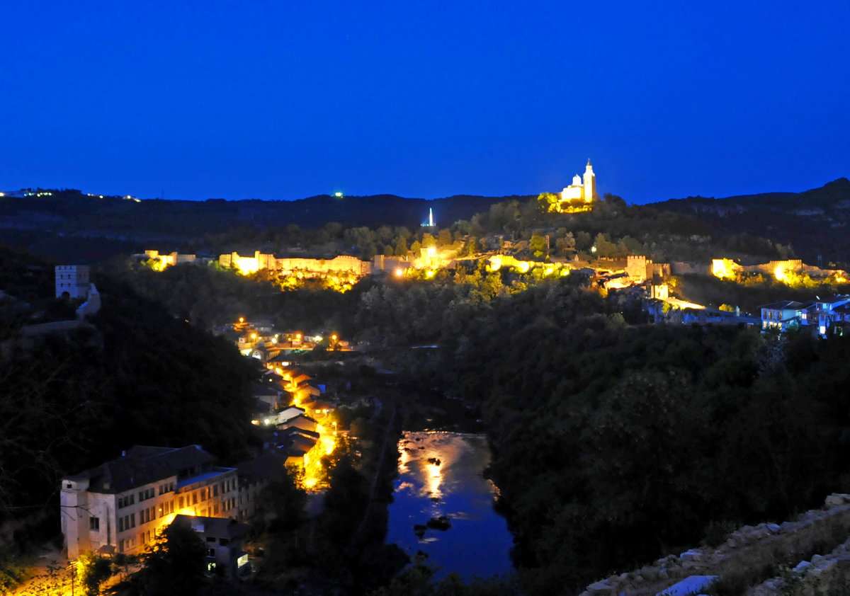Bulgaria - Tsarevets at Night, Veliko Tarnovo, Bulgaria, 2012