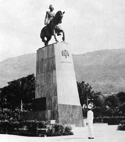 Henri Christophe monument in Port-au-Prince, Haiti, in February, Port-au-Prince, 1956