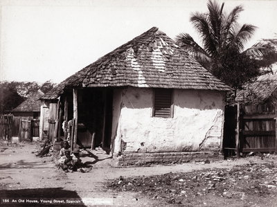 J. Murray Jordan - An Old House, Young Street, Spanish Town, Jamaica, ca, Spanish Town, 1890
