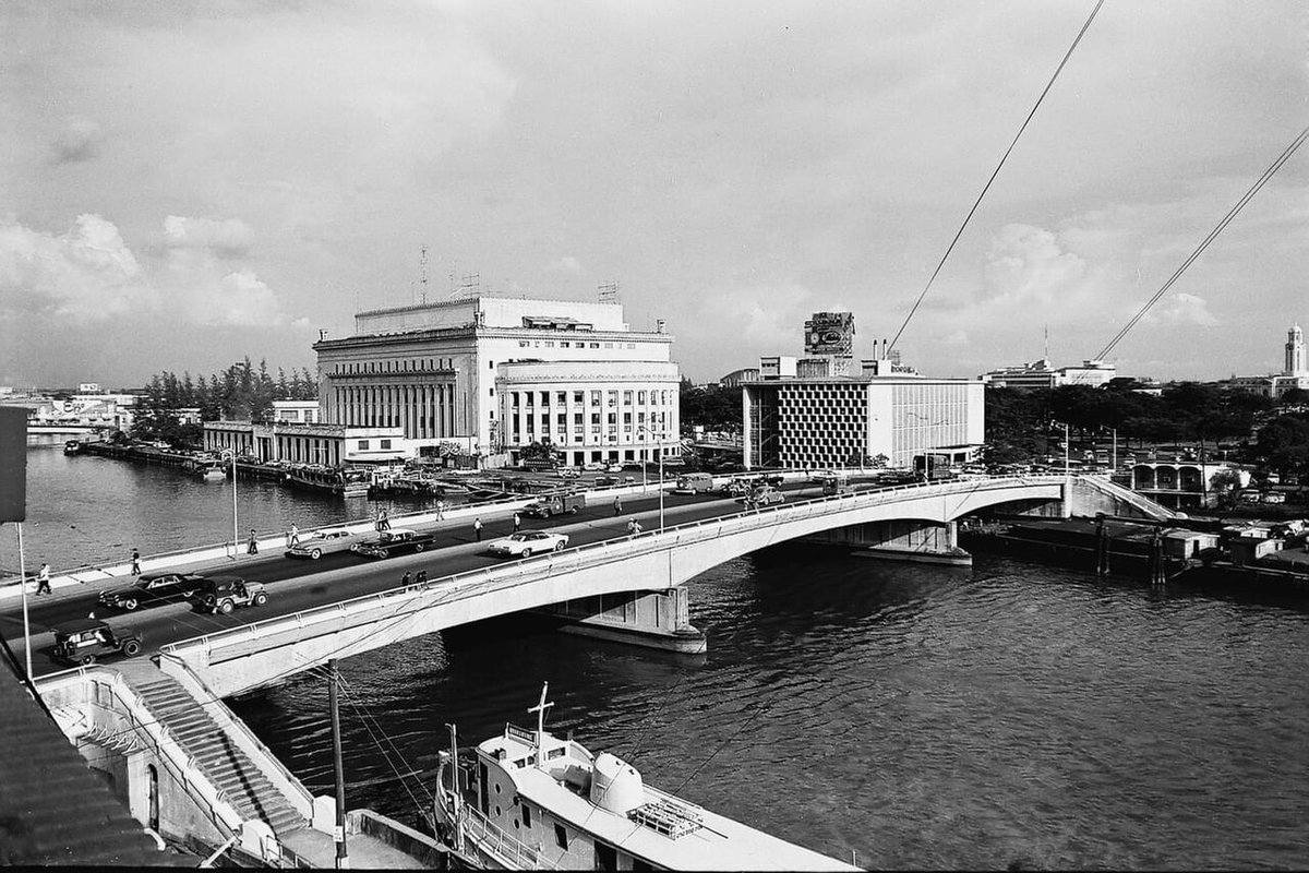 Jones Bridge, Manila, Philippines, 1961