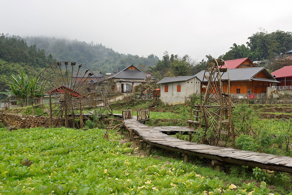 Water wheel in Cat Cat village, Sa Pa, Vietnam, 1144, Sa Pa, Vietnam, 2024