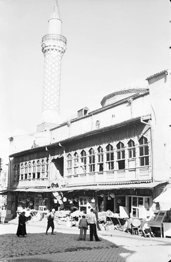 EU: Plovdiv: Bazar mit Moschee (1937), Plovdiv, Bulgaria, 1937