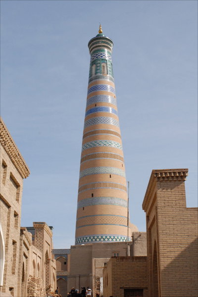 Le minaret Islam Khodja (Khiva, Ouzbékistan), Khiva, 2011