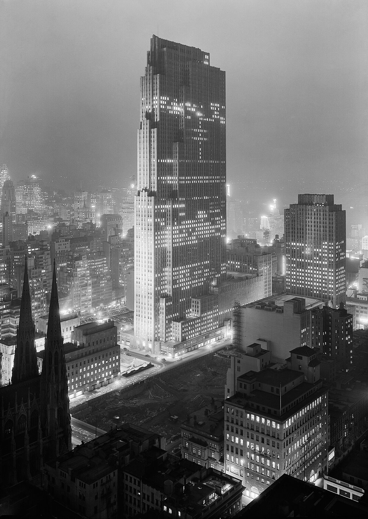 Rockefeller Center, December, New York, United States, 1933