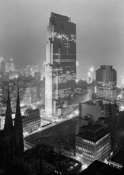 Rockefeller Center, December, New York, 1933