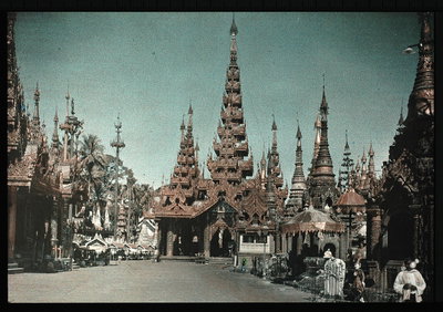EU: Rangun, schiefe Dagon Pagode (1913), Yangon (Rangoon), 1913