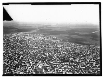 Ifpo Syrie, gouvernorat de Homs, Homs, vue aérienne oblique, Homs, 1930