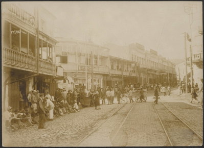 EU: Strassenbild in Tiflis (1918), Tbilisi, 1918