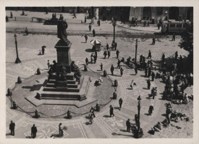 EU: Krakow. Mickiewicz Monument (1939), Kraków, 1939