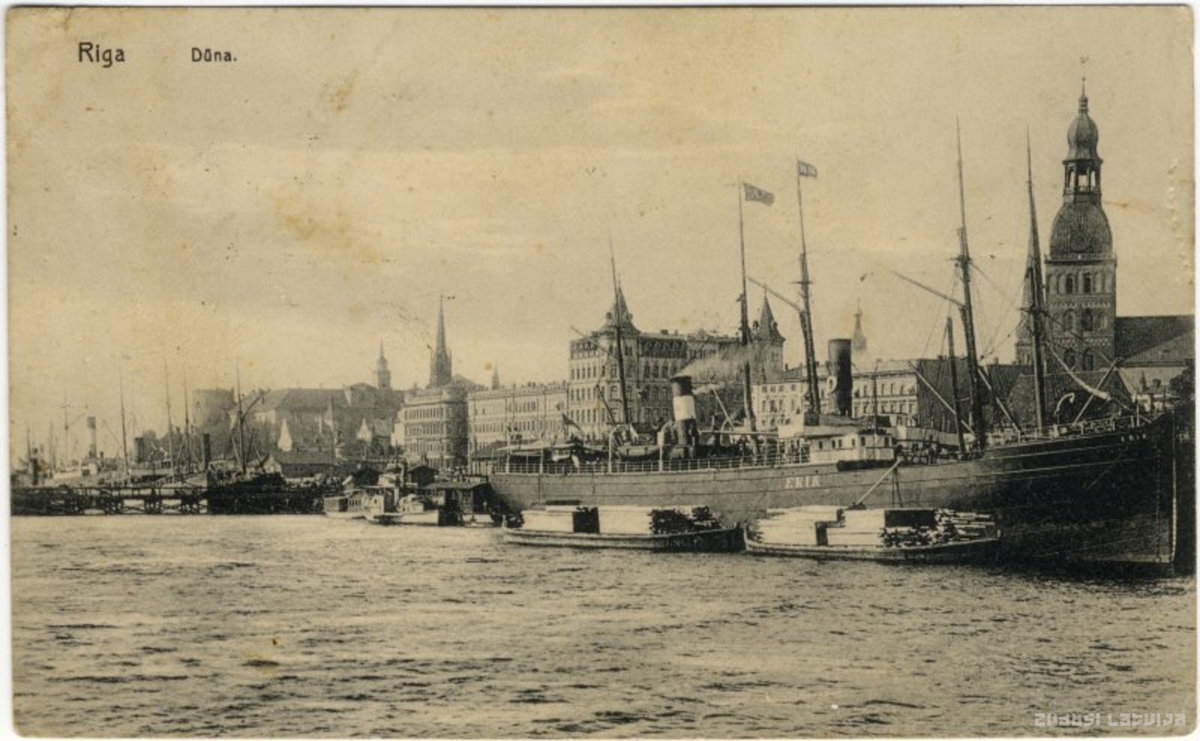 EU: Rīga. Osta (1916), Riga, Latvia, 1916