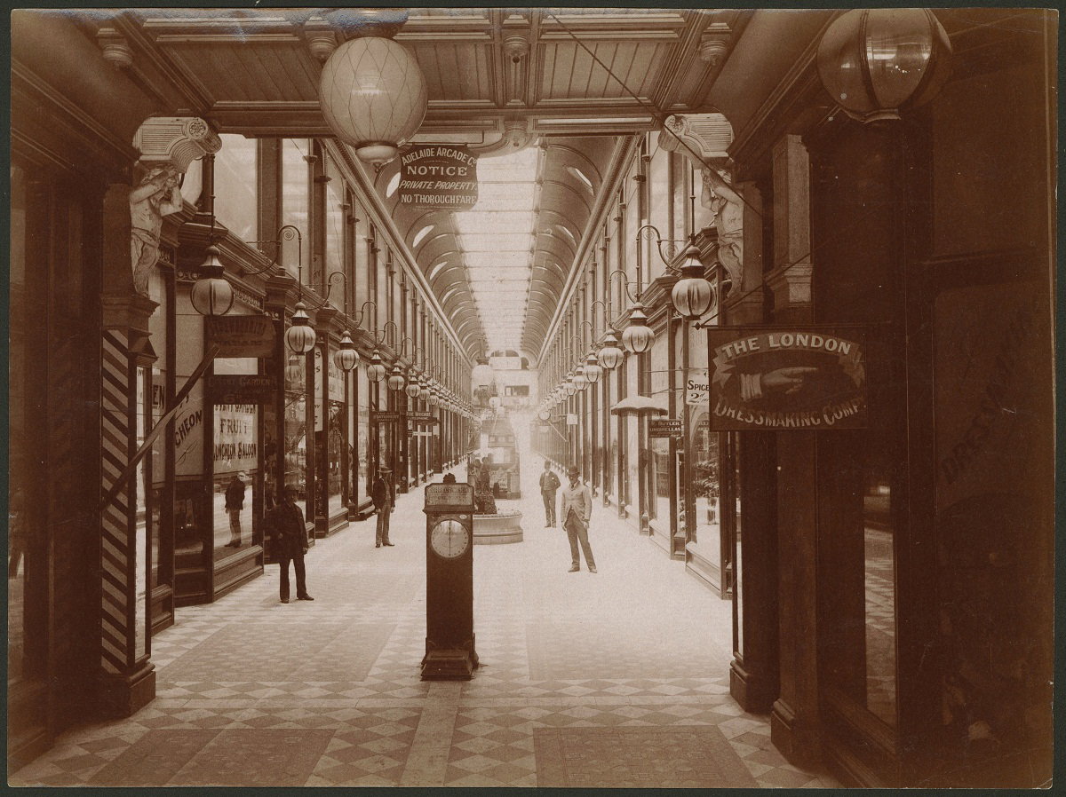 Adelaide Arcade, Adelaide, Australia, 1892