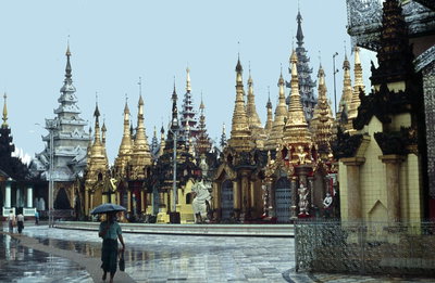 Shwedagon Pagoda in 1976, Yangon, 1976