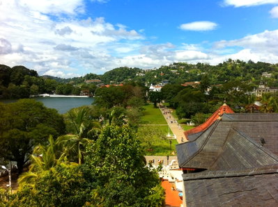 From a little balcony on the 2nd floor, Kandy, 2011