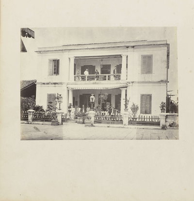 EU: Oostgevel van Chinees huis in Semarang (1863), Semarang, 1863