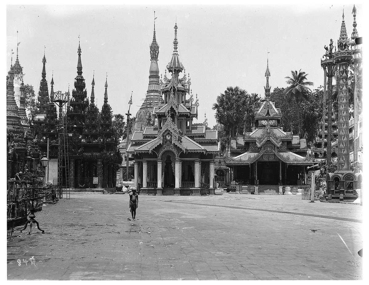 EU: Rangun, Birma. Tempelanlage der Shwedagon-Pagode (1913), Yangon (Rangoon), Myanmar, 1913