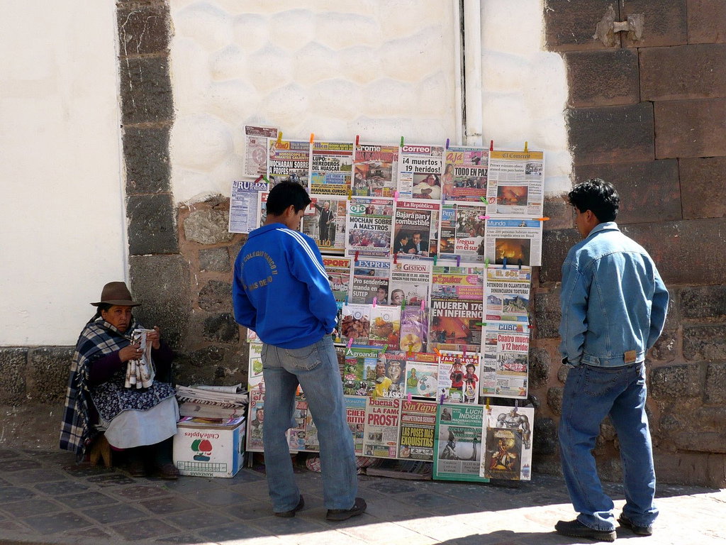 newsstand Cusco Peru, Cusco, Peru, 2007