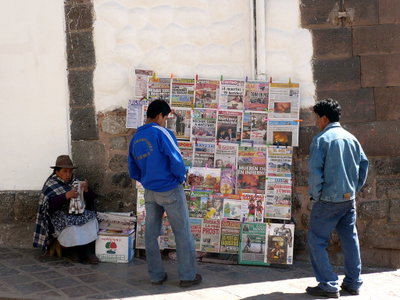 newsstand Cusco Peru, Cusco, 2007