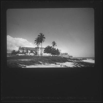 EU: Kasteel St. George, overzicht westzijde (1953), Elmina, 1953