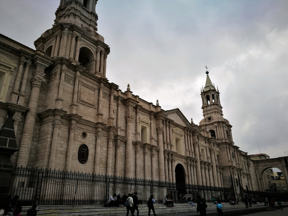 Façana de la Catedral d'Arequipa, Arequipa, Peru, 2017