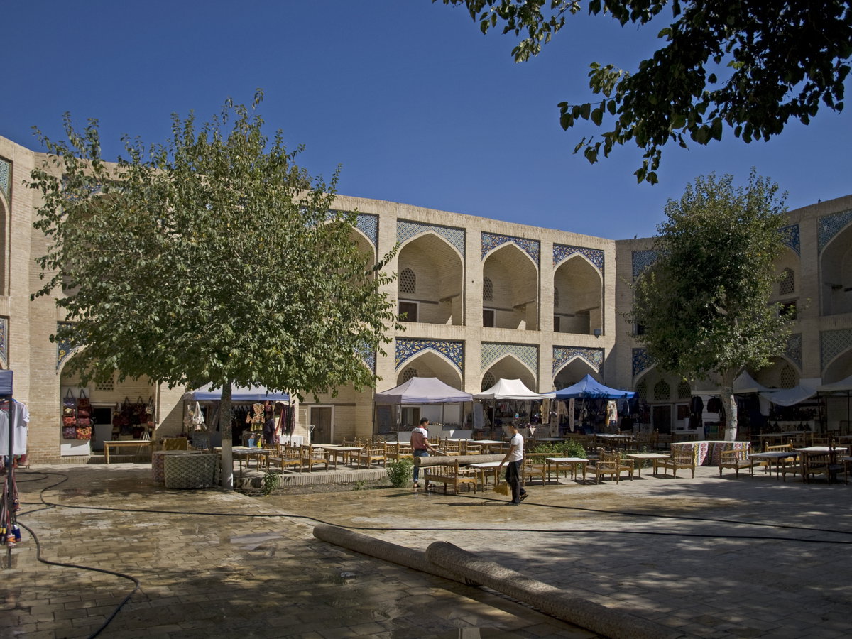 Bukhara Divanbegi Madrasa inner court, Bukhara, Uzbekistan, 2015