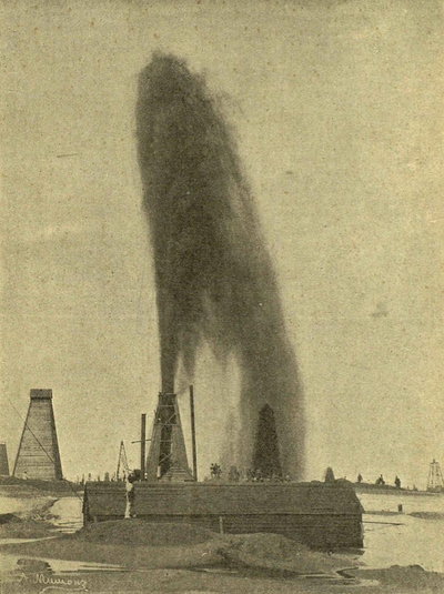 Oil derricks at Balakhany, Baku, Baku, 1887