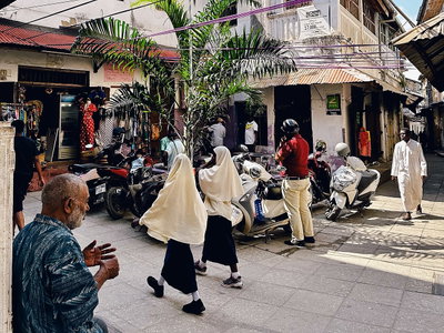 Jaws corner at the heart of Stonetown, Mjini, Zanzibar, Zanzibar City, 2023