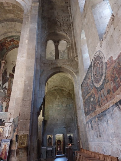 Fresco featuring the Zodiac in the Cathedral of the Living Pillar in Mtskheta, Georgia, Mtskheta, 2023