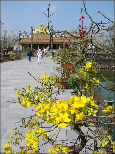 Le pont aux Eaux dorées (Cité impériale, Hué), Hue, 2010