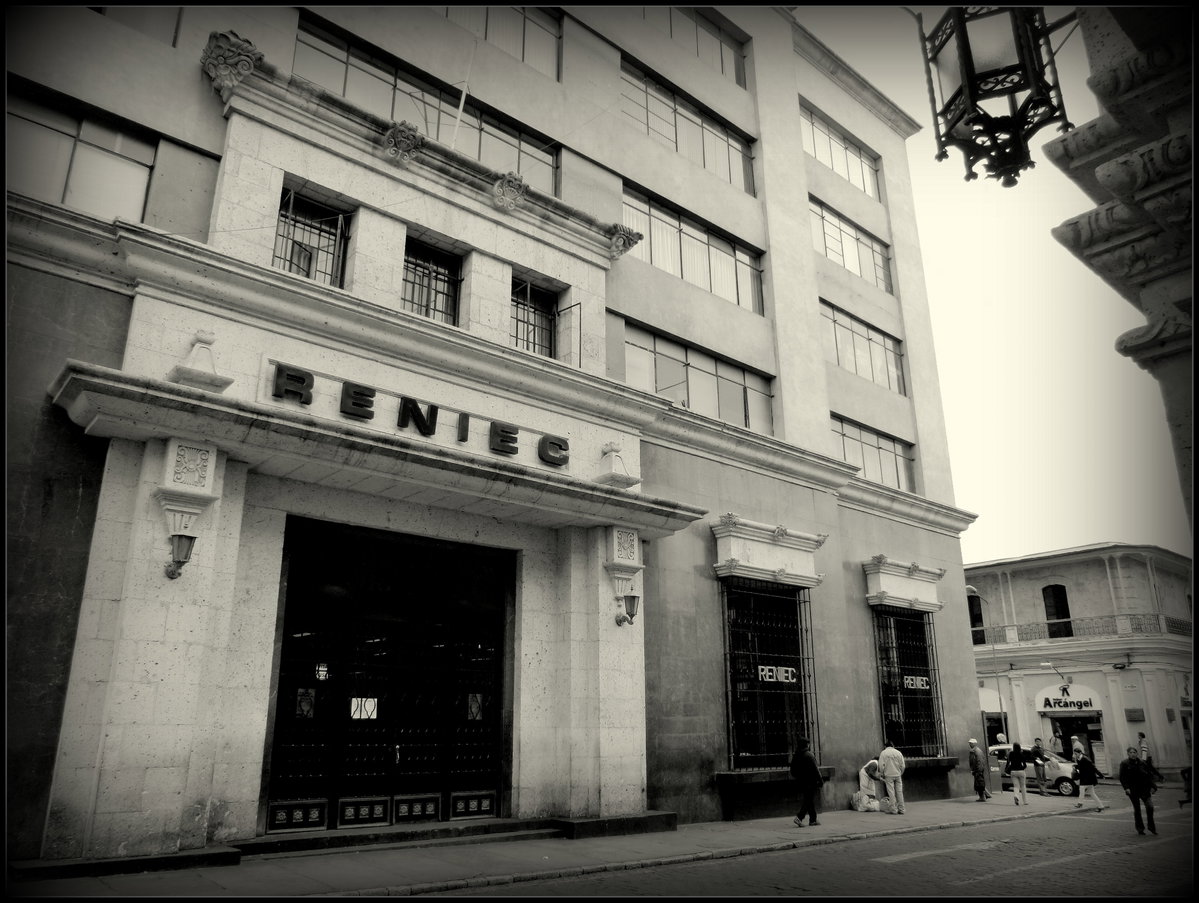 Neocolonial Reniec Building, Arequipa, Peru, 2011