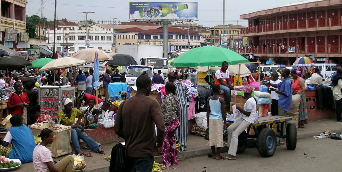 Rue du centre Kumasi, Kumasi, Ghana, 2008