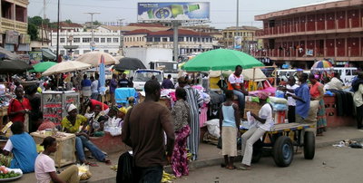 Rue du centre Kumasi, Kumasi, 2008