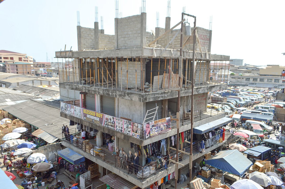 The market is expanding upwards, Accra, Ghana, 2019