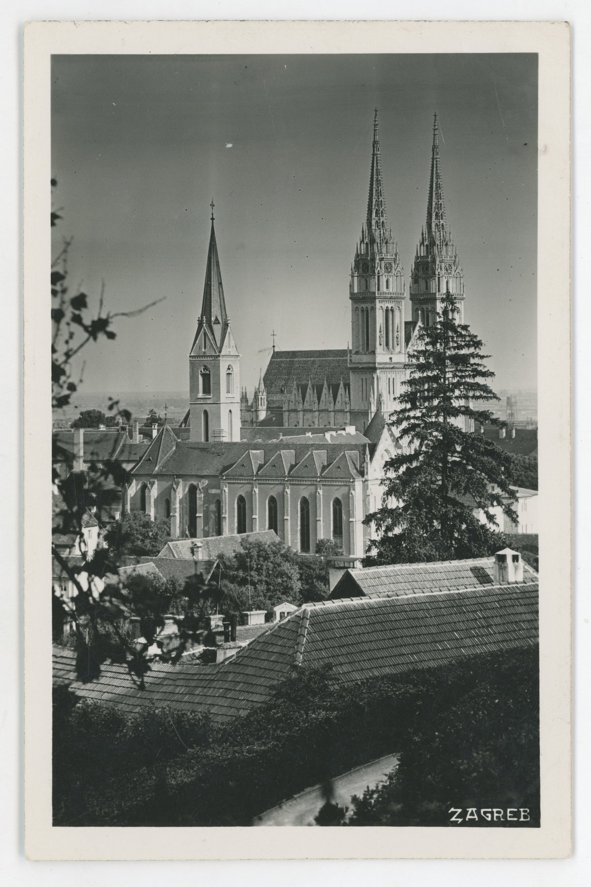 EU: Zagreb - Cathedral (1920), Zagreb, Croatia, 1920