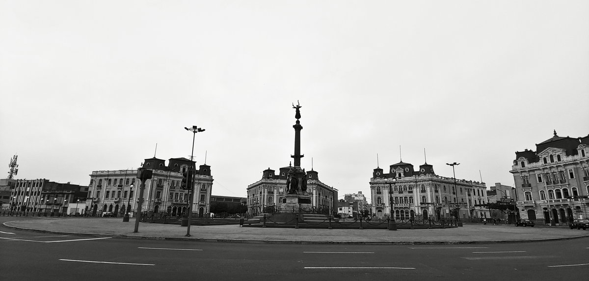 Lima plaza dos de mayo in 2020, Lima, Peru, 2020