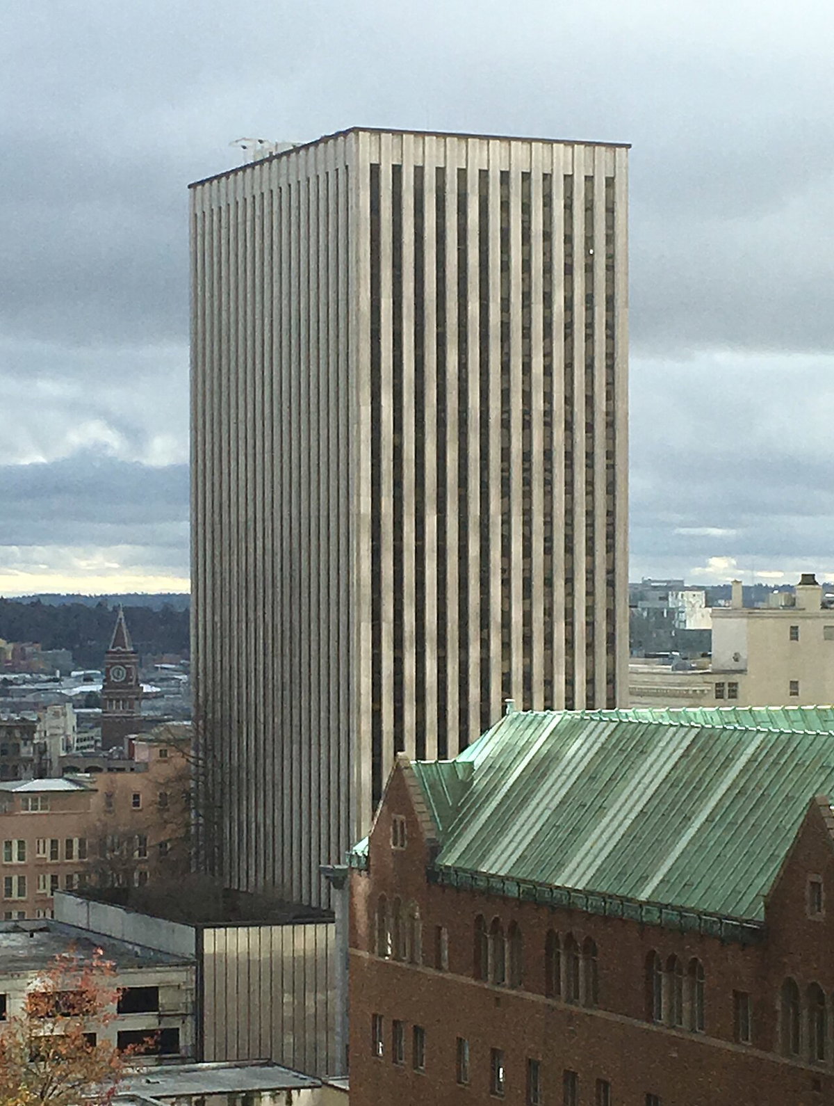 Pacific Building from Seattle Public Library, Seattle, United States, 2017