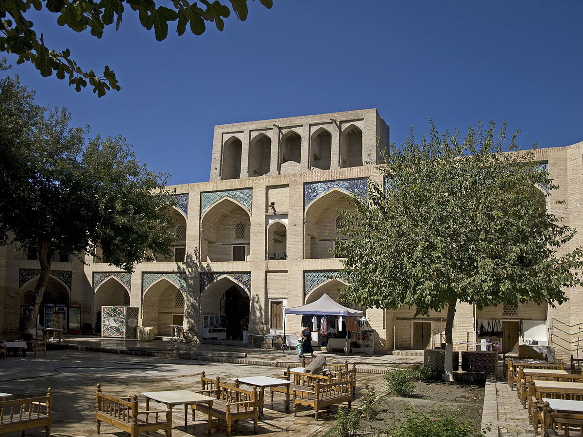 Divanbegi Madrasa main portal, Bukhara, Uzbekistan, 2015
