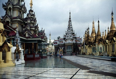 Shwedagon Pagoda in 1976, Yangon, 1976