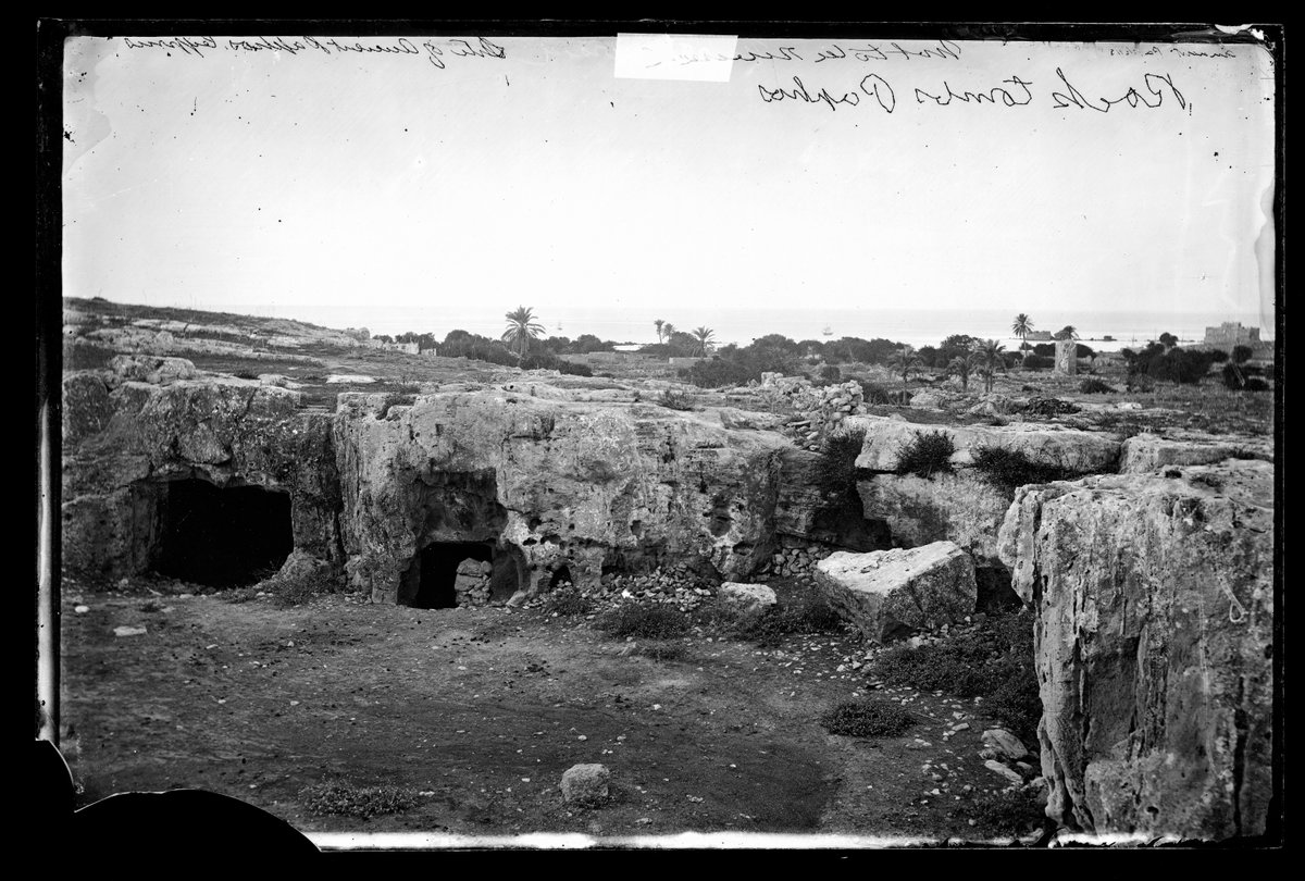 EU: Rock tombs at site of ancient Paphos. (1878), Paphos, Cyprus, 1878