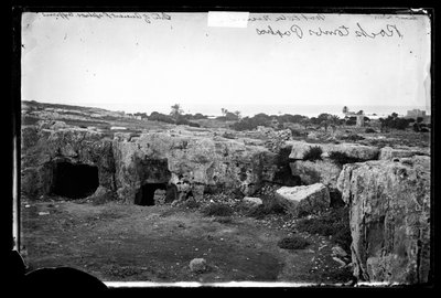 EU: Rock tombs at site of ancient Paphos. (1878), Paphos, 1878