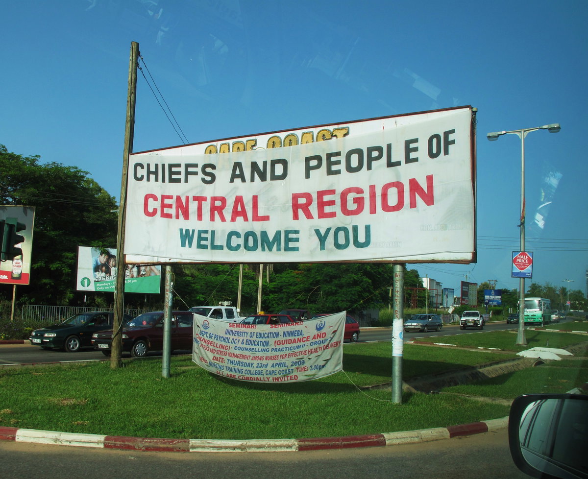 Ghana Central Region Welcome, Cape Coast, Ghana, 2009