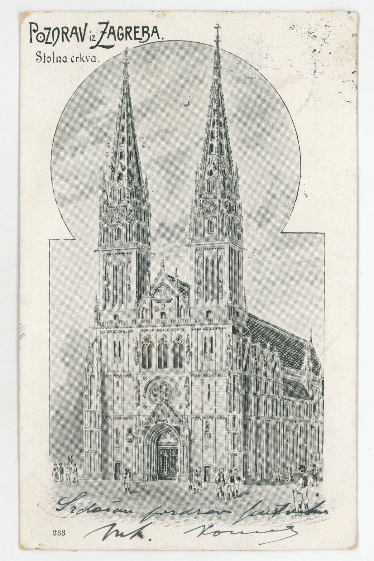EU: Zagreb - Cathedral (1900), Zagreb, Croatia, 1900