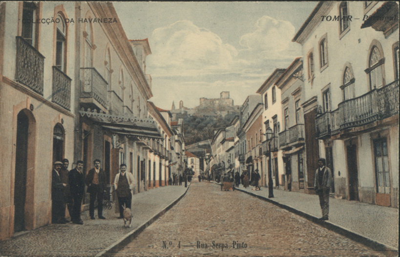 EU: Tomar - Portugal: rua Serpa Pinto (1905), Tomar, Portugal, 1905